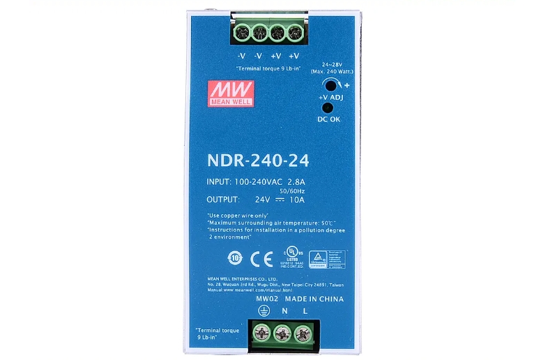 安全快充，一手掌握！明緯金屬殼帶線充電器